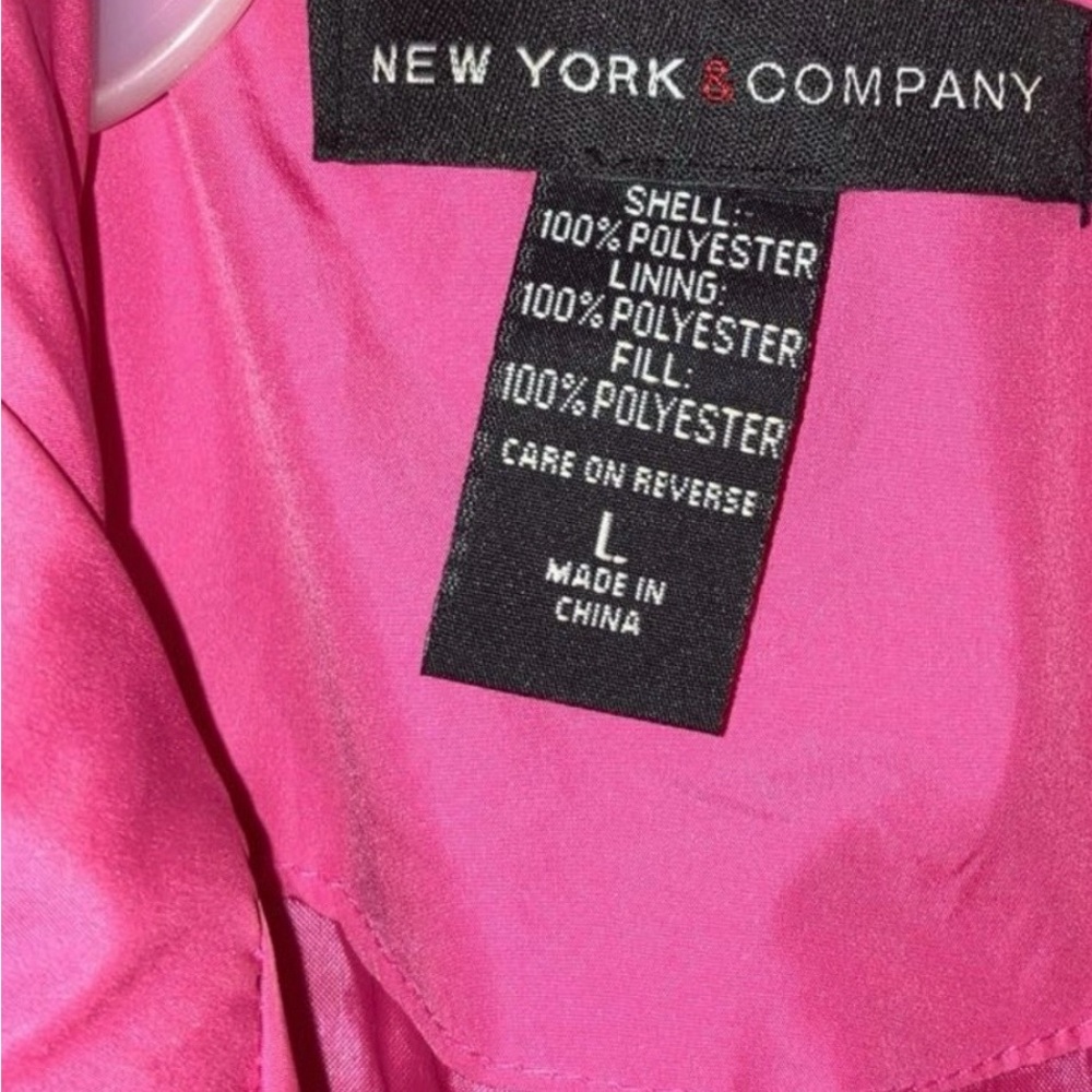 New York & Company Pink Puffer Vest Large - Picture 4 of 4